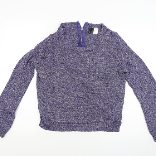 Divided Womens Purple   Pullover Jumper Size 8