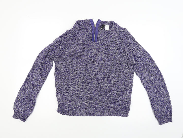 Divided Womens Purple   Pullover Jumper Size 8