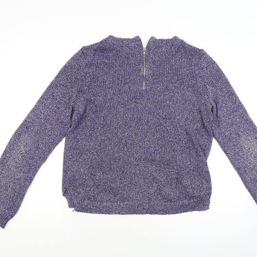 Divided Womens Purple   Pullover Jumper Size 8
