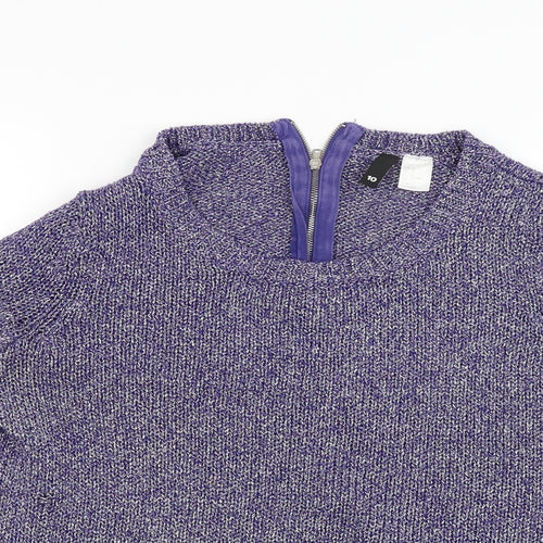 Divided Womens Purple   Pullover Jumper Size 8