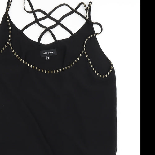 New Look Womens Black   Tank Dress  Size 12