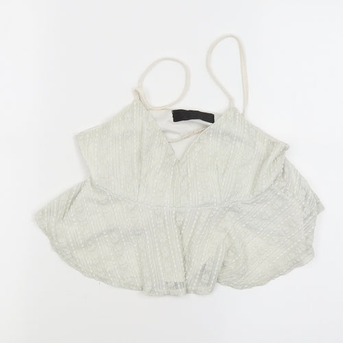 Topshop Womens Beige   Basic Tank Size 10
