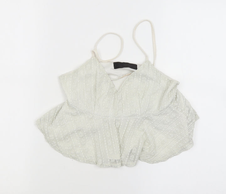 Topshop Womens Beige   Basic Tank Size 10