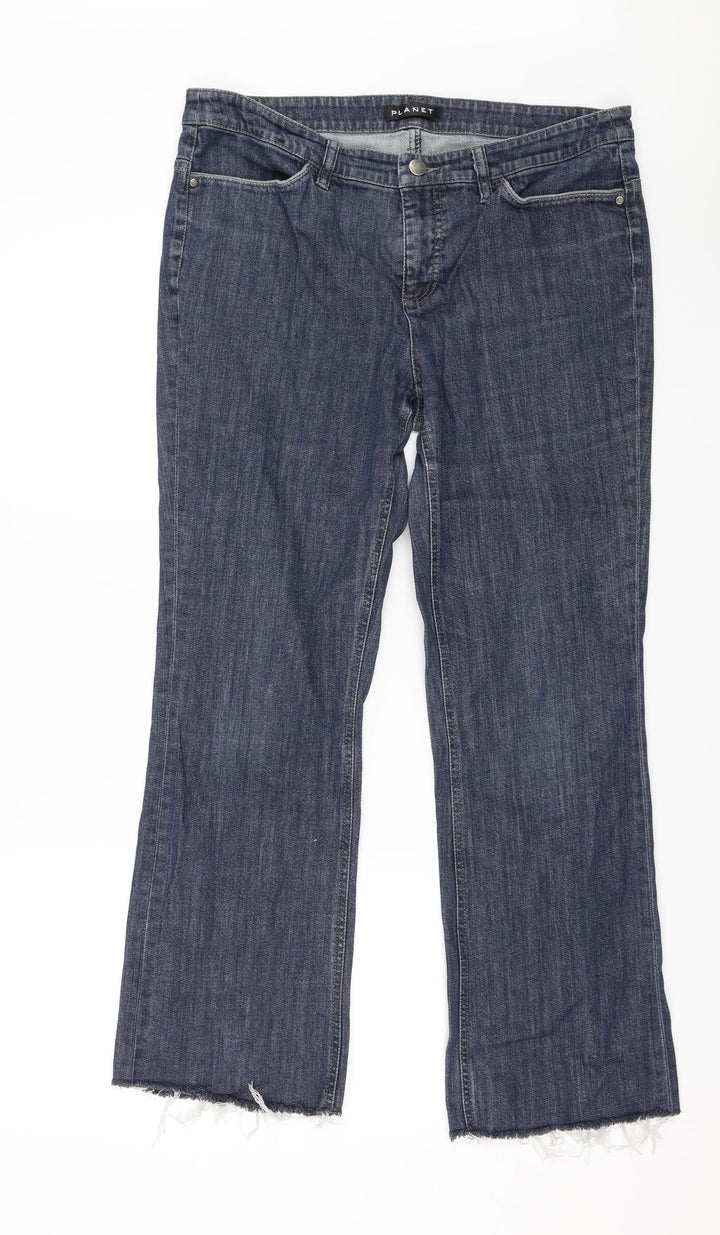 Planet Womens Blue Denim Straight Jeans Size 32 in L26 in