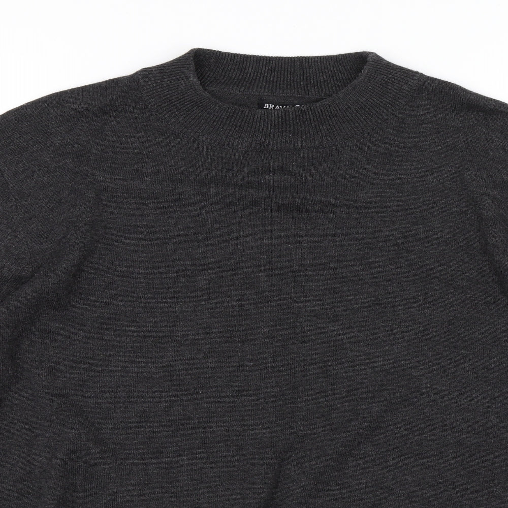 Brave Soul Womens Grey   Pullover Jumper Size L