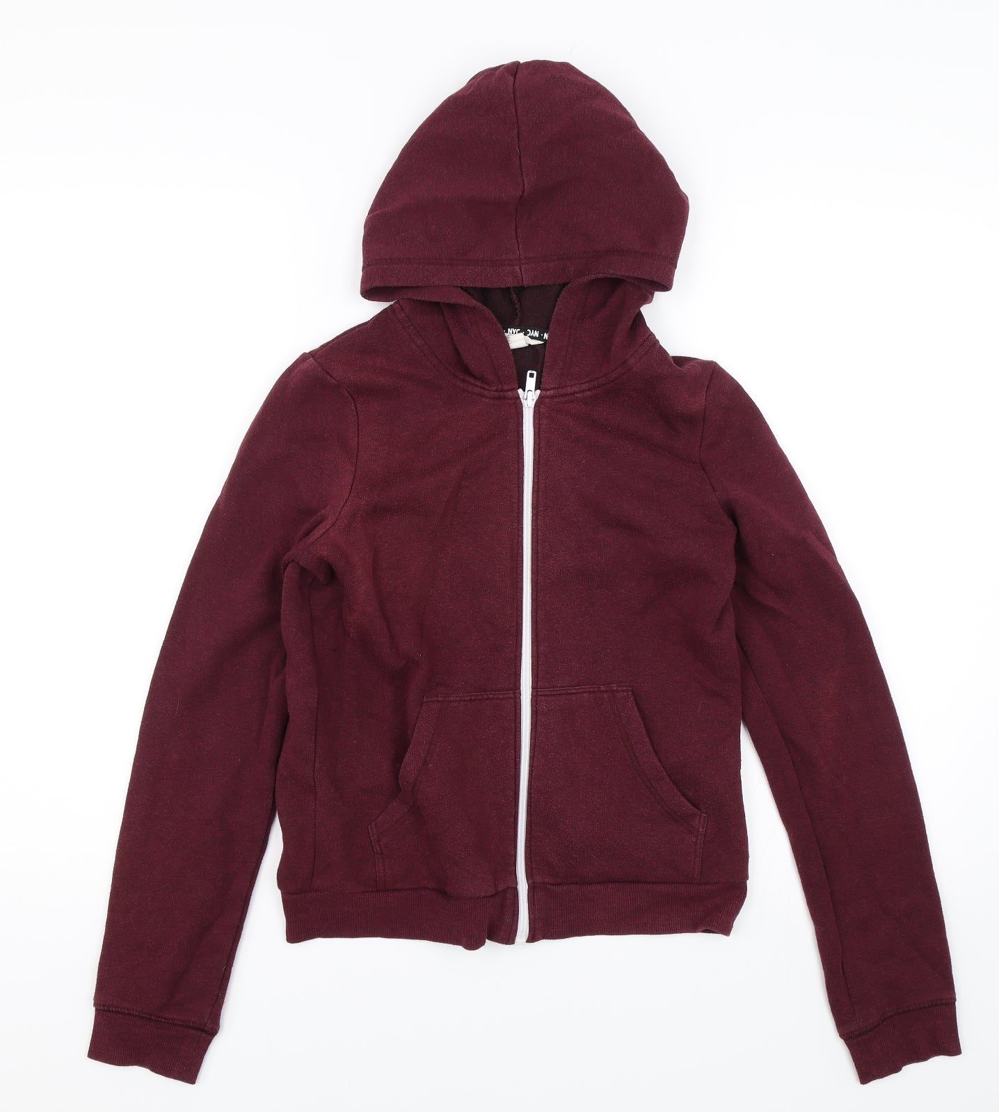 H&M Girls Red   Full Zip Hoodie Size 14-15 Years