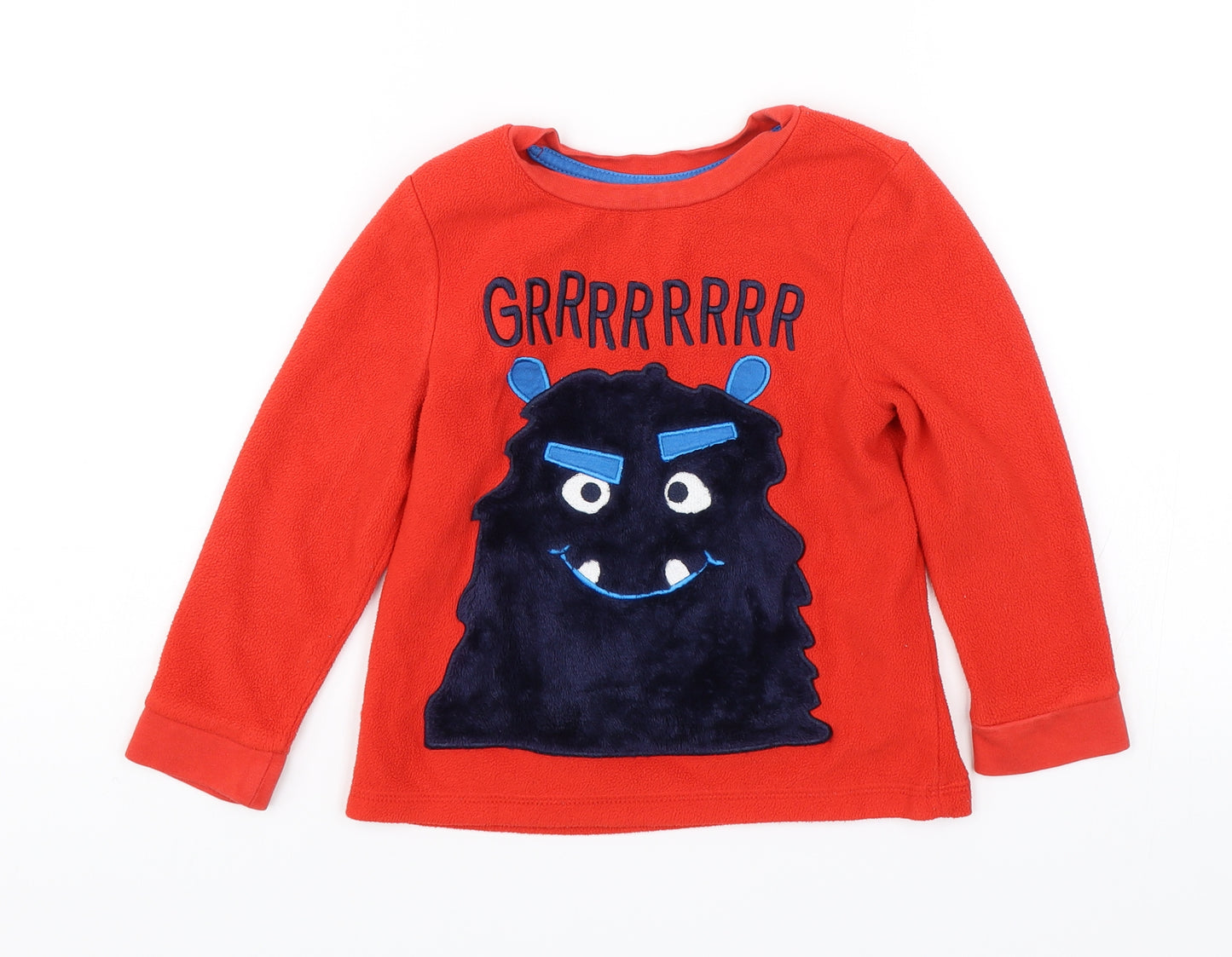 George Boys Red   Pullover Jumper Size 2-3 Years  - Grrrr