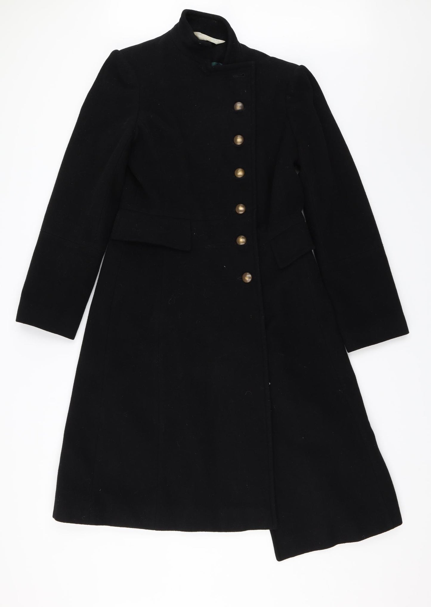 Kit Kit Kit Womens Black   Trench Coat Jacket Size 10