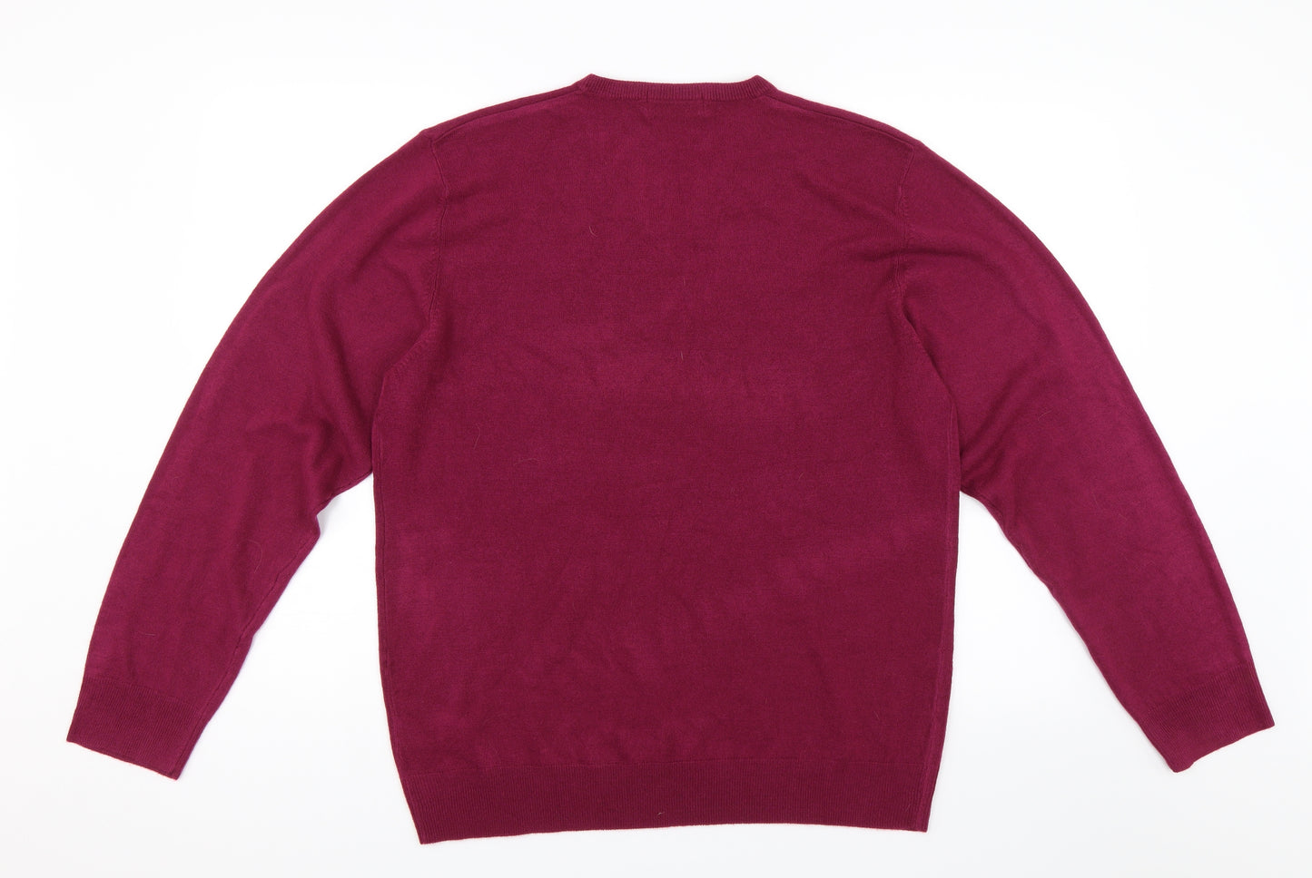 Marks and Spencer Mens Pink   Pullover Jumper Size L