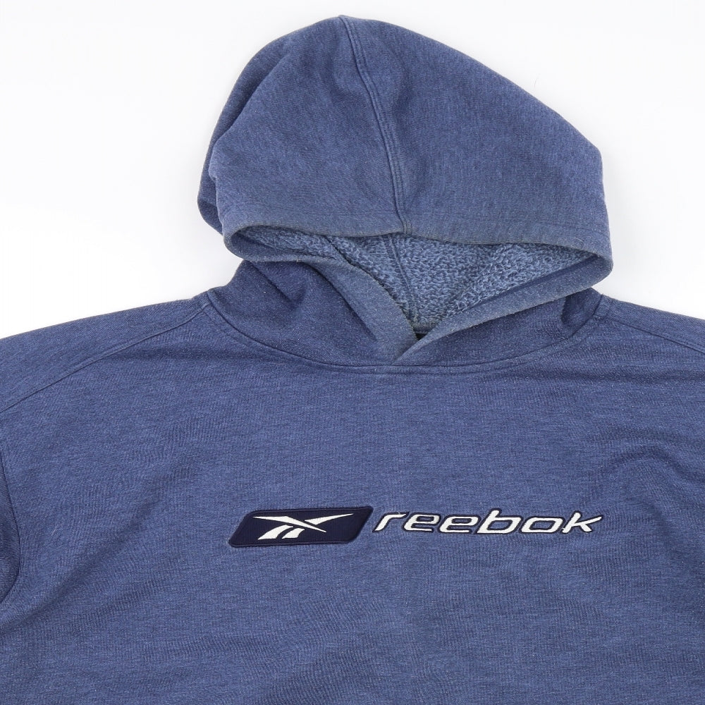 Reebok Mens Blue   Pullover Hoodie Size L