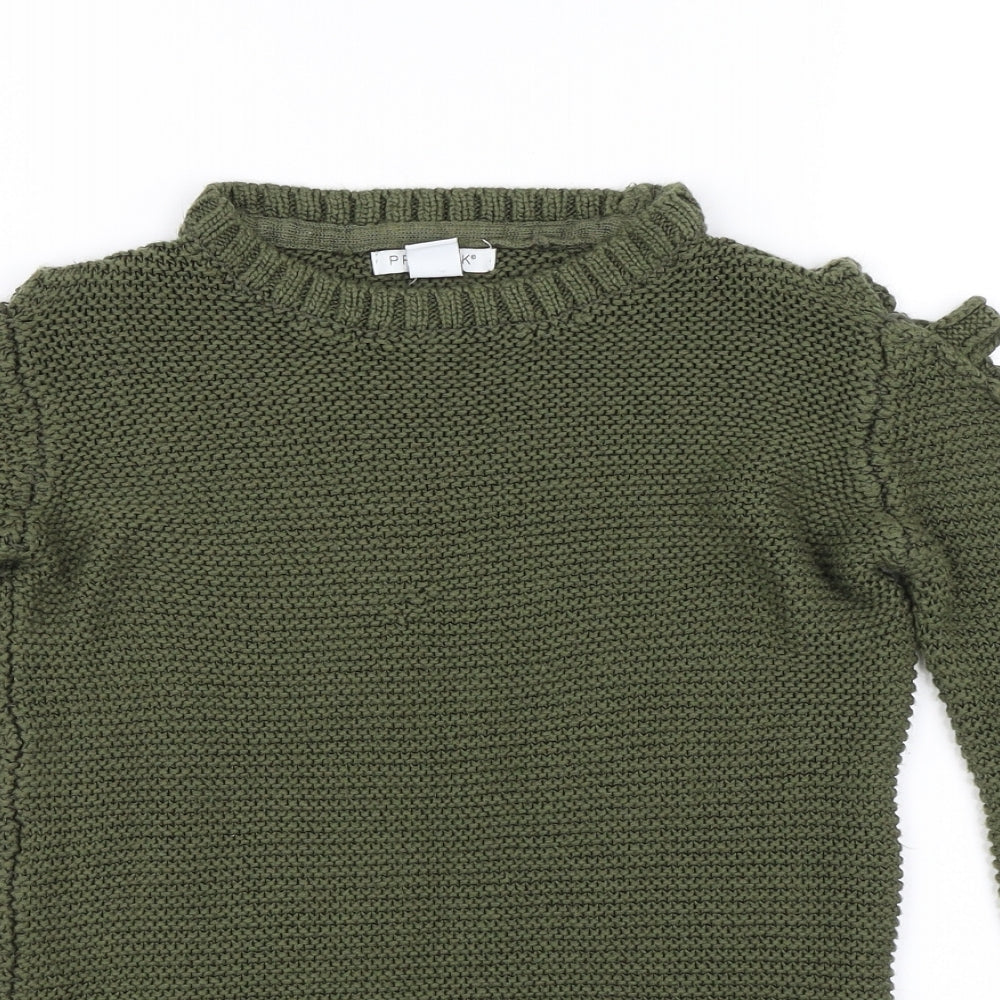 Primark Girls Green   Pullover Jumper Size 9-10 Years