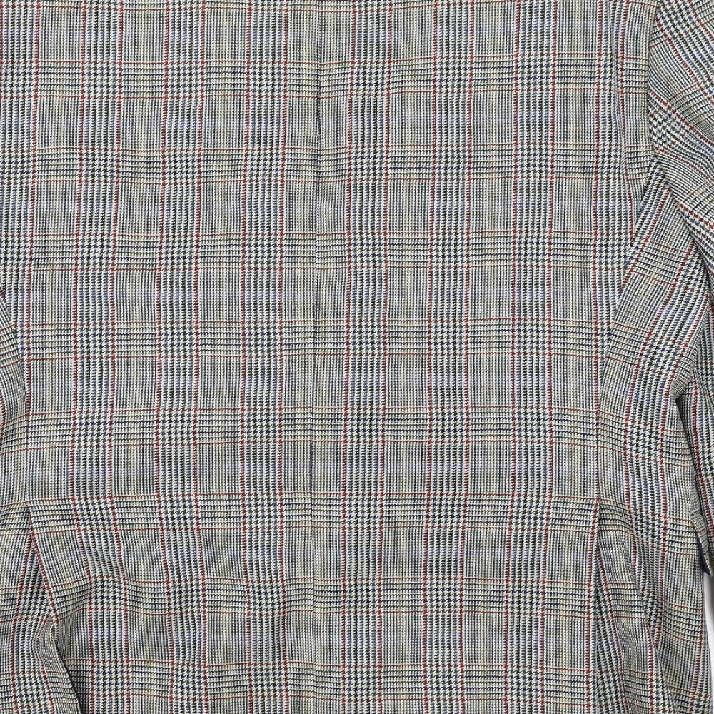 Berwin & Berwin Mens Beige Plaid  Jacket  Size 40