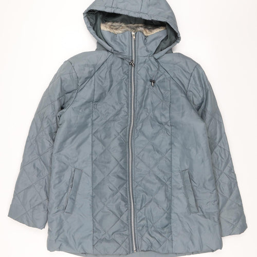 Anne De Lancay Womens Blue   Jacket  Size M