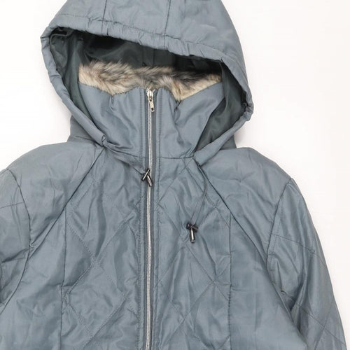 Anne De Lancay Womens Blue   Jacket  Size M