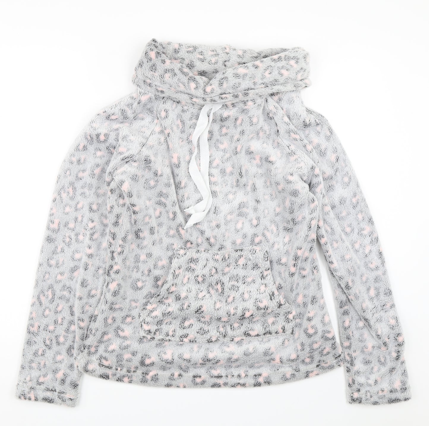 F&F Womens Grey Animal Print  Pullover Jumper Size M