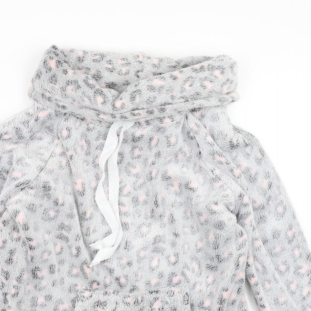 F&F Womens Grey Animal Print  Pullover Jumper Size M