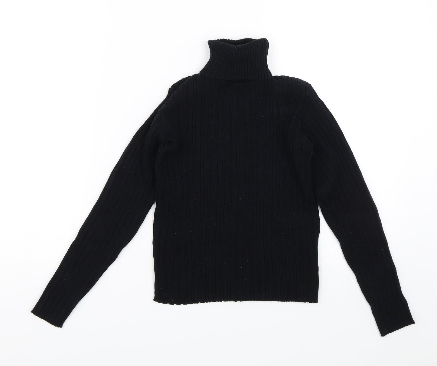 Nutmeg Girls Black   Pullover Jumper Size 10-11 Years