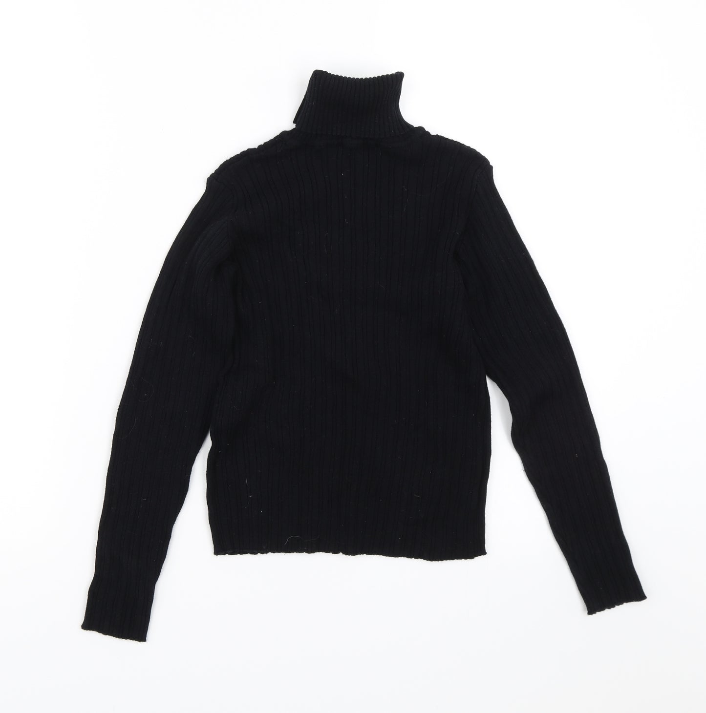 Nutmeg Girls Black   Pullover Jumper Size 10-11 Years