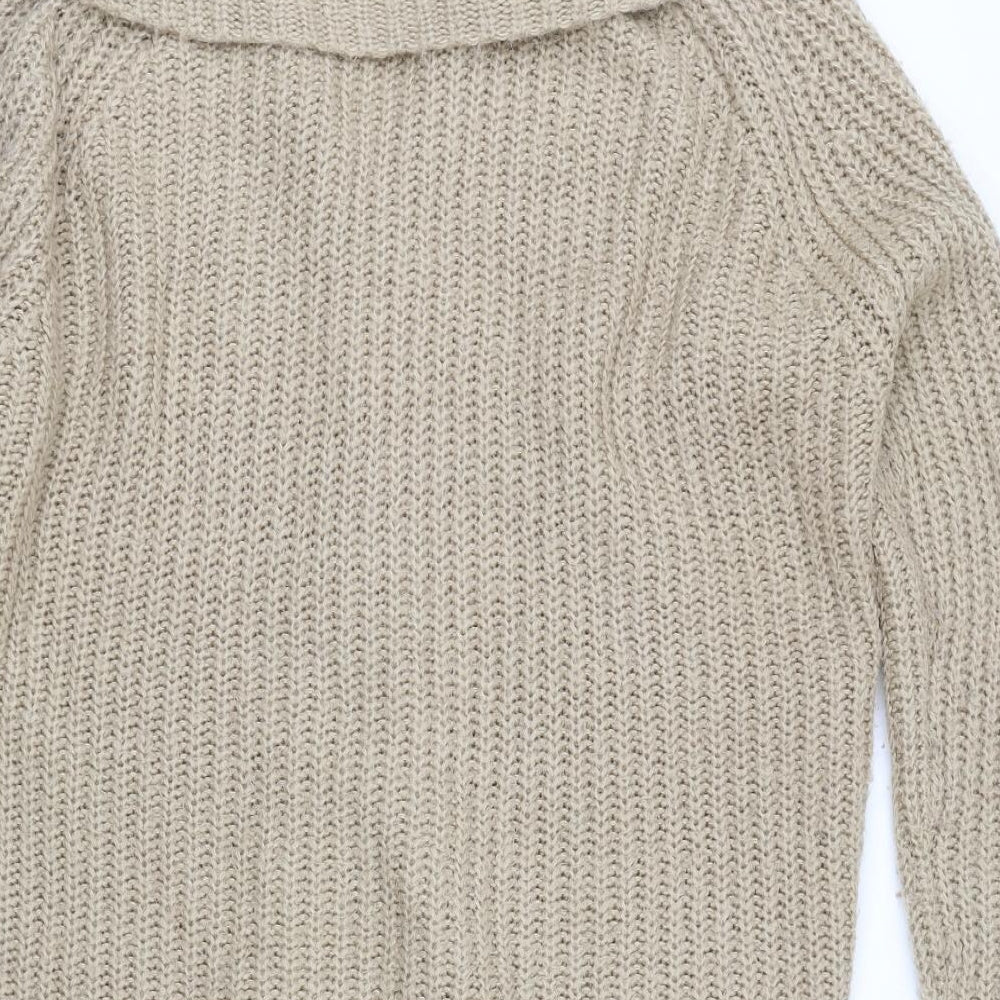 New Look Womens Beige   Cardigan Jumper Size M