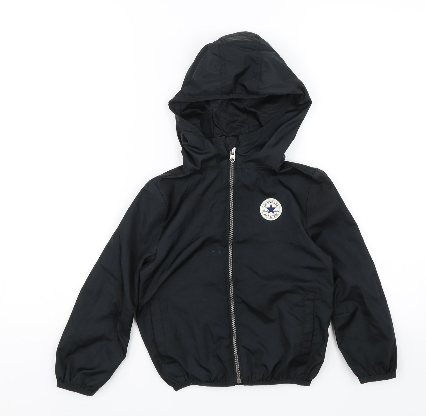 Converse Boys Black   Rain Coat Jacket Size 3-4 Years