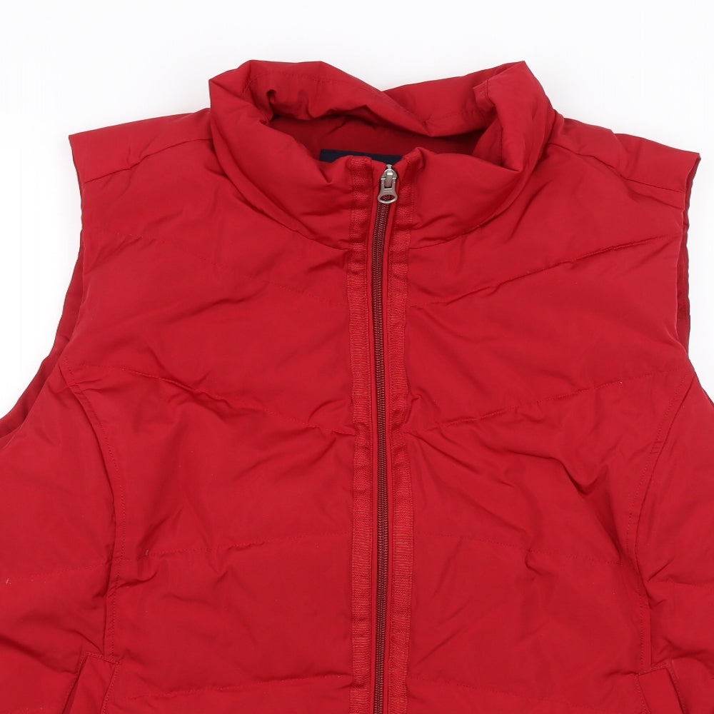 Lands End Womens Red   Gilet Jacket Size 20