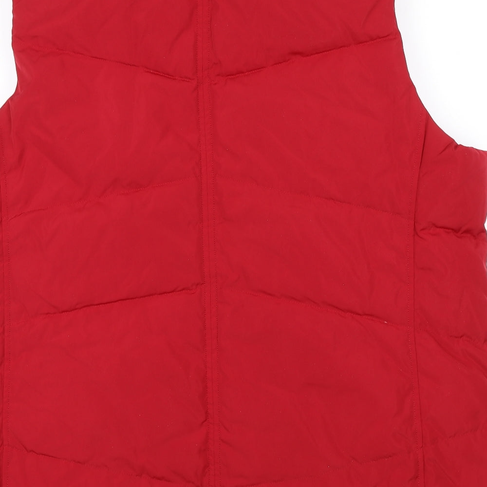 Lands End Womens Red   Gilet Jacket Size 20