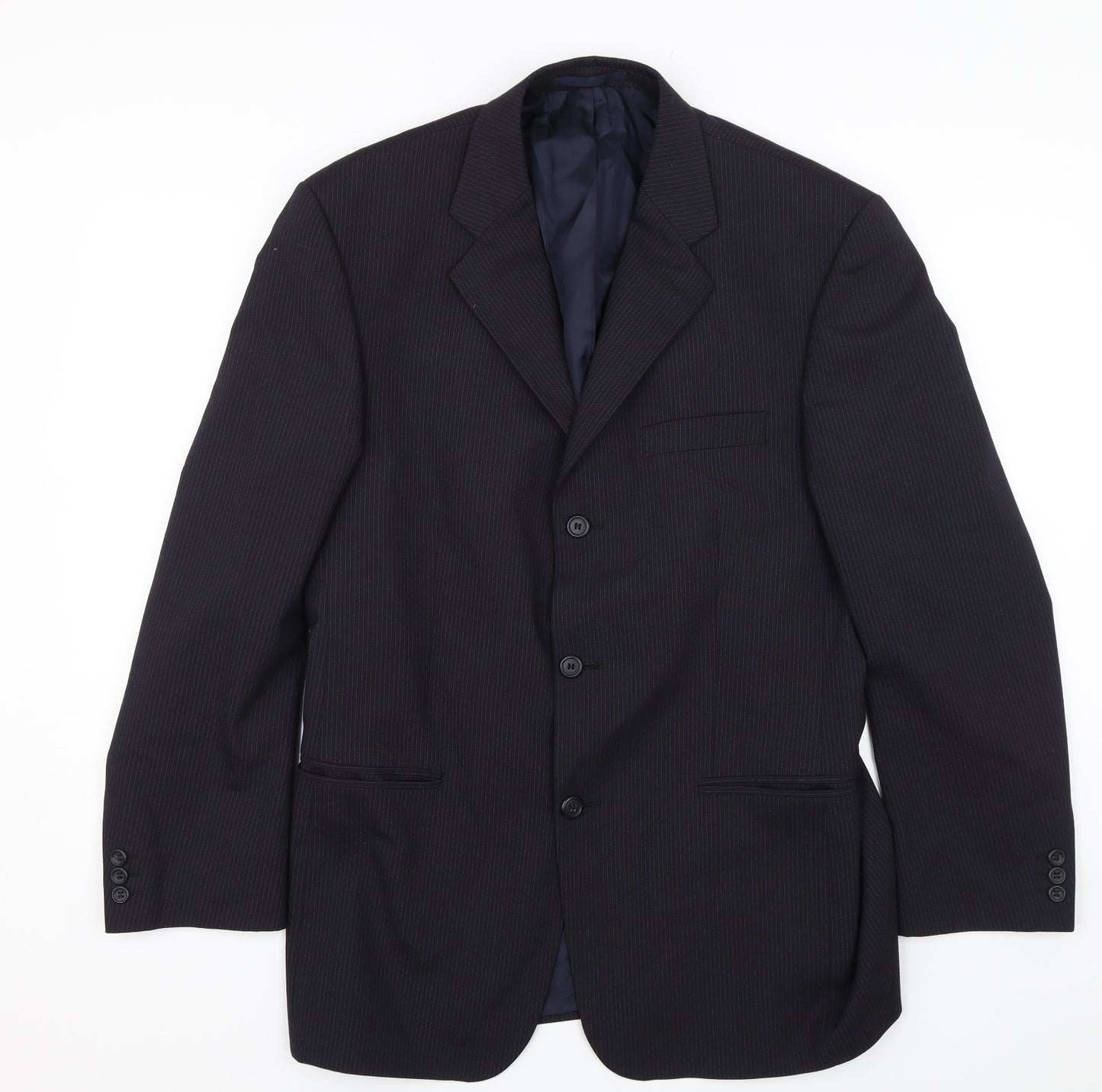 C&A Mens Blue Striped  Jacket  Size 42
