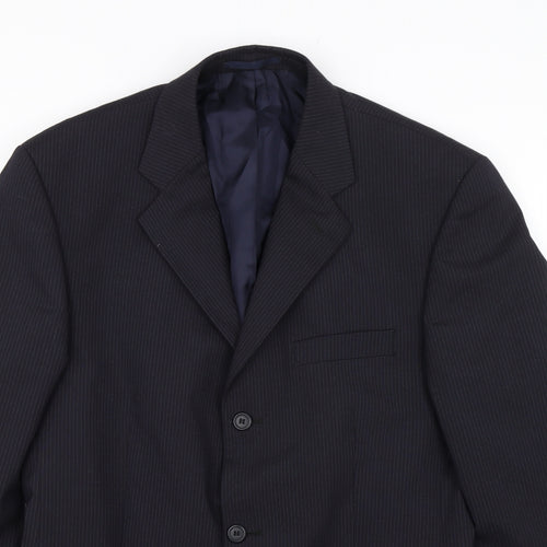 C&A Mens Blue Striped  Jacket  Size 42