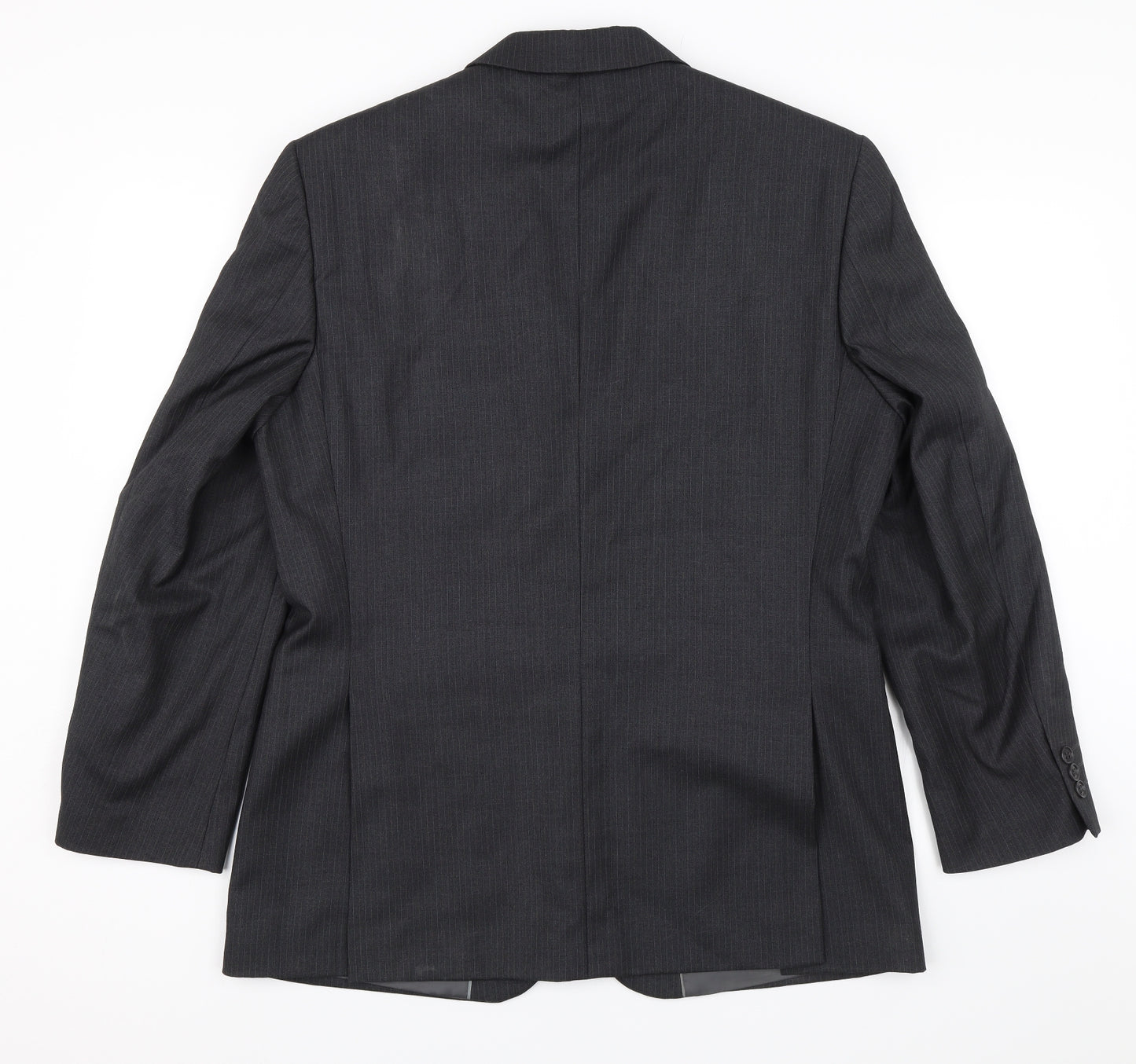 Jack Reid Mens Grey Striped  Jacket Blazer Size 40