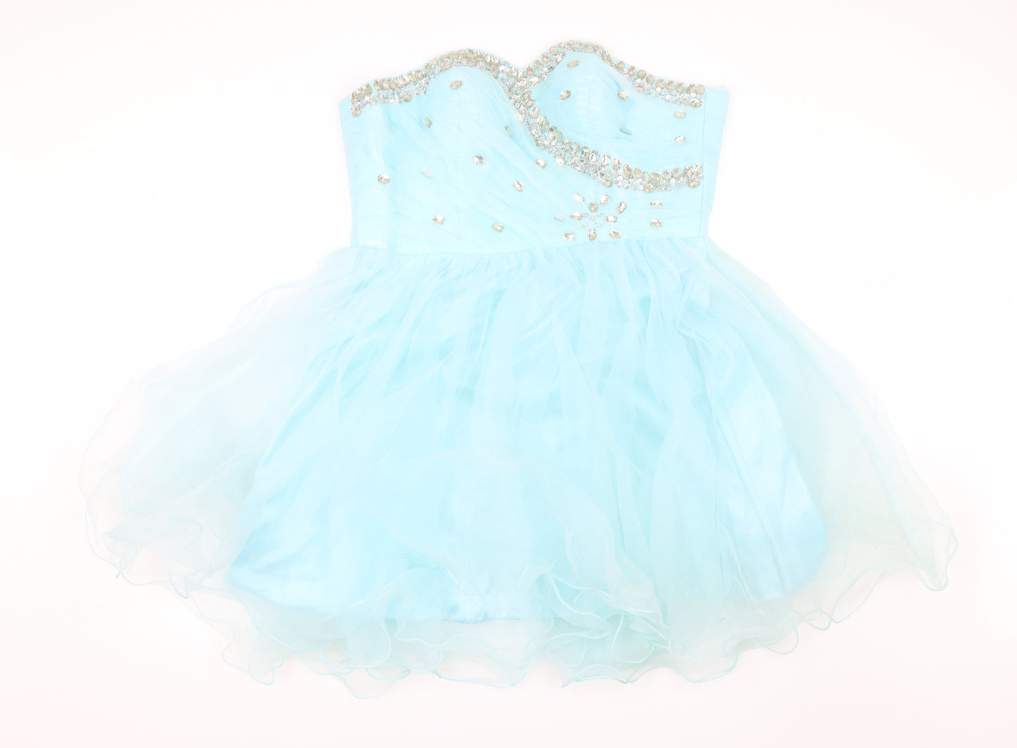 Grace Karin Womens Blue   Ball Gown  Size 16