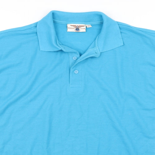 Pierre Leon Mens Blue    Polo Size M