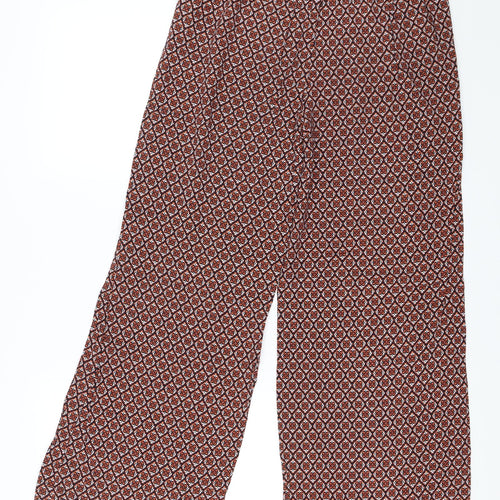 New Look Womens Red Paisley  Trousers  Size 10 L25 in