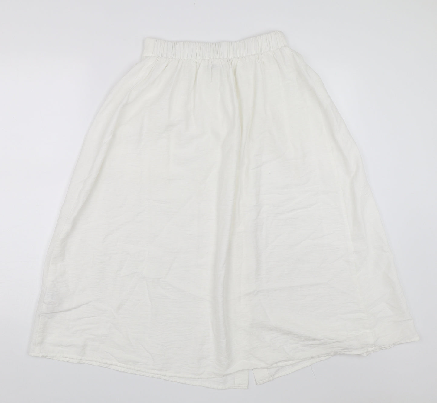 New Look Womens White   Swing Skirt Size 8