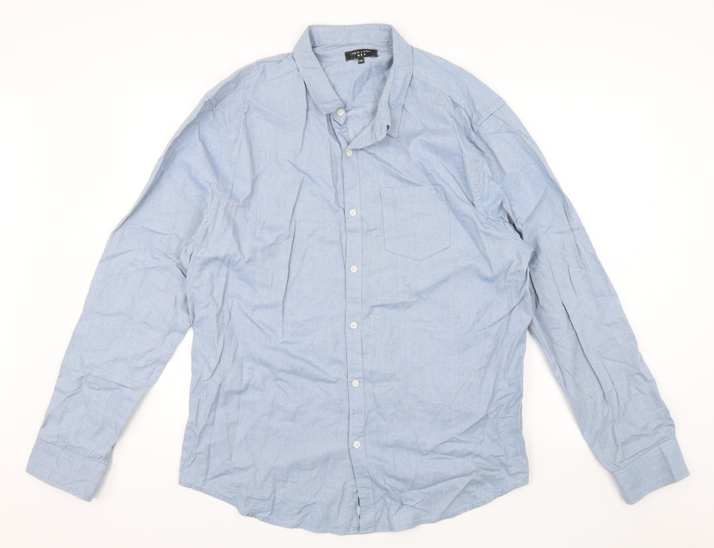 New Look Mens Blue    Button-Up Size 2XL
