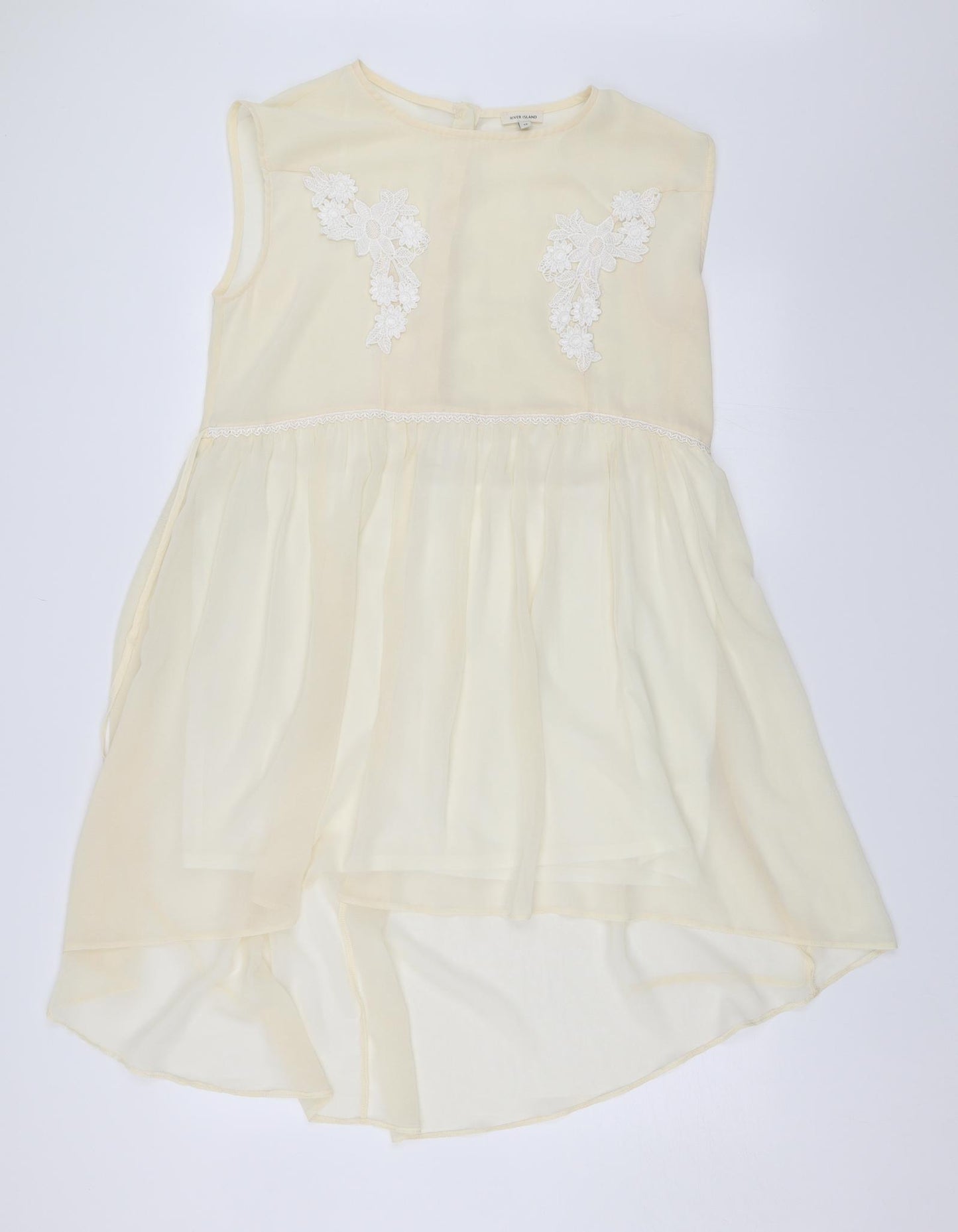 River Island Womens White Floral  Shift  Size 12