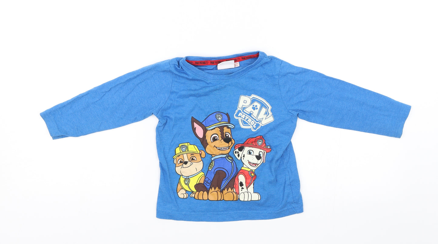 Primark Baby Blue   Pullover T-Shirt Size 18-24 Months  - Paw Patrol