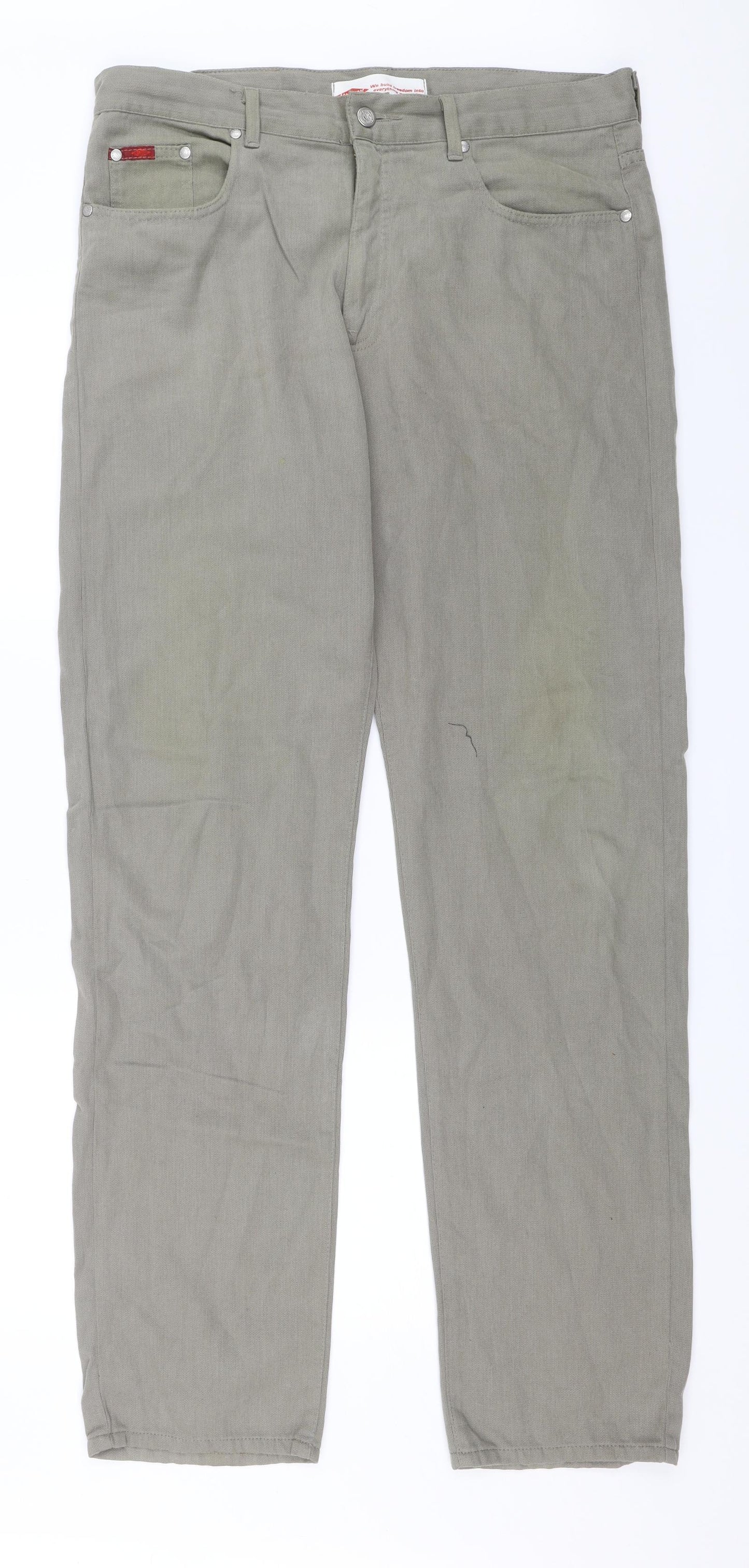 Lee Cooper Mens Green   Straight Jeans Size 36 L32 in