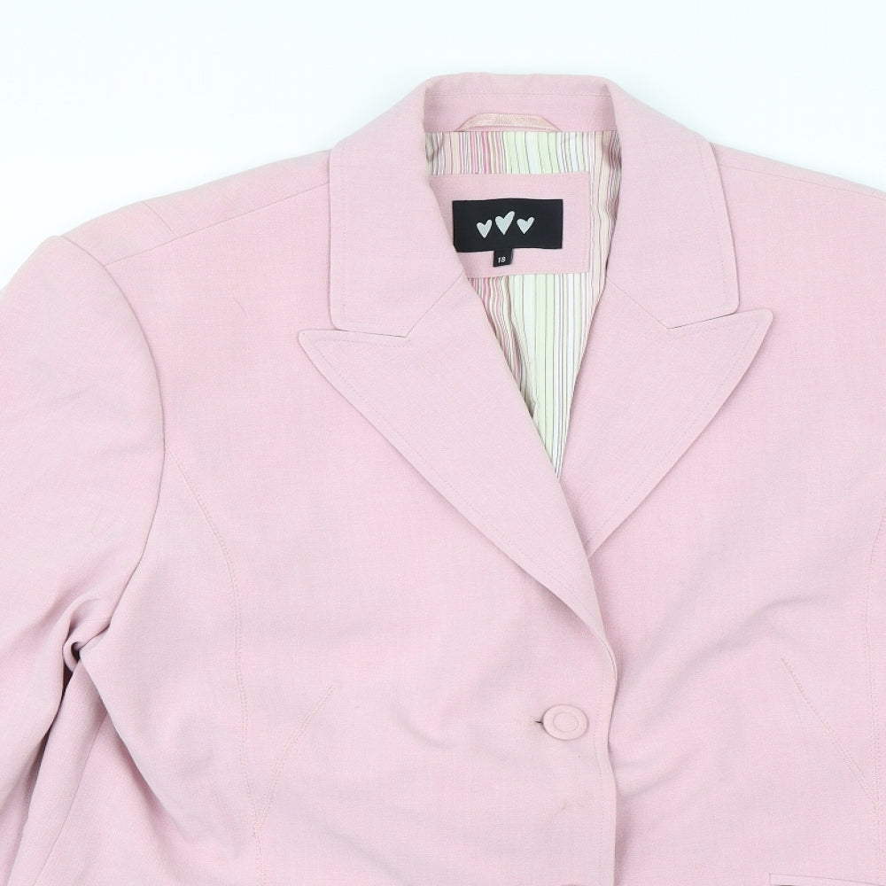 Per Una Womens Pink   Jacket Blazer Size 18