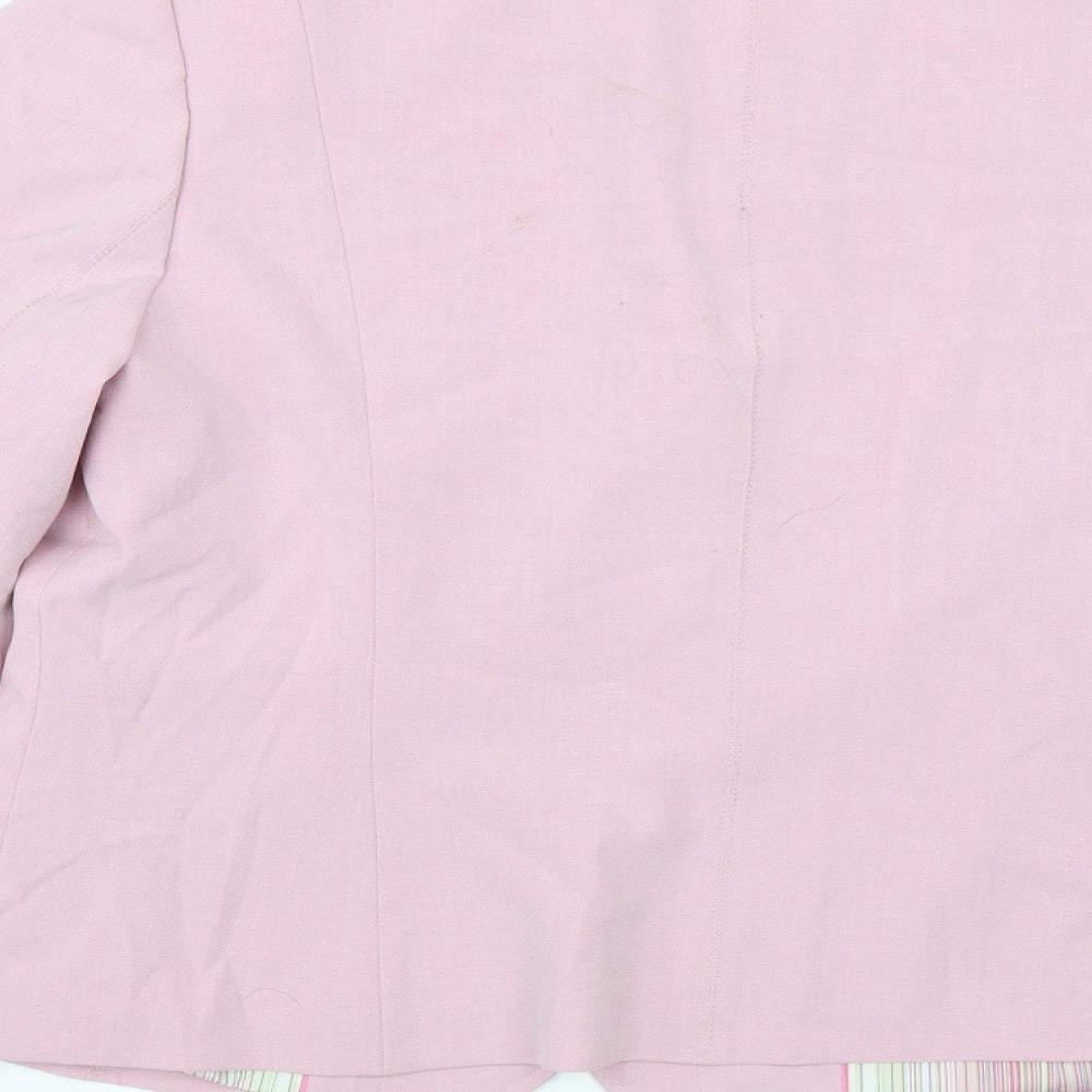 Per Una Womens Pink   Jacket Blazer Size 18