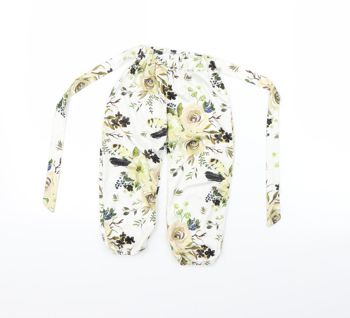Preworn  White Flecked  Cargo Trousers Size 18 Months