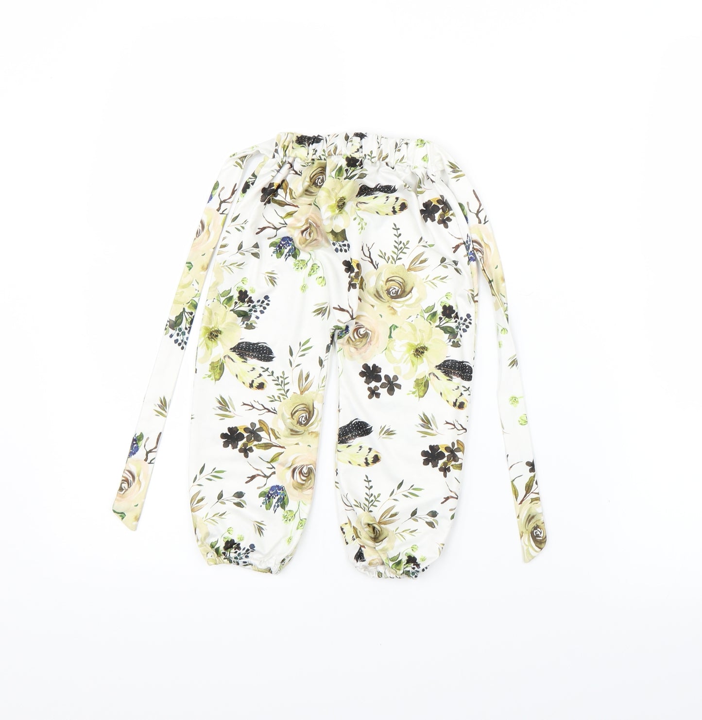 Preworn  White Flecked  Cargo Trousers Size 18 Months