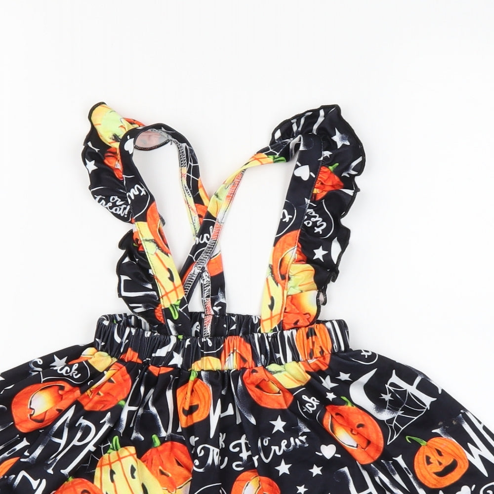 Preworn  Black   A-Line Skirt Size 9-12 Months  - Halloween
