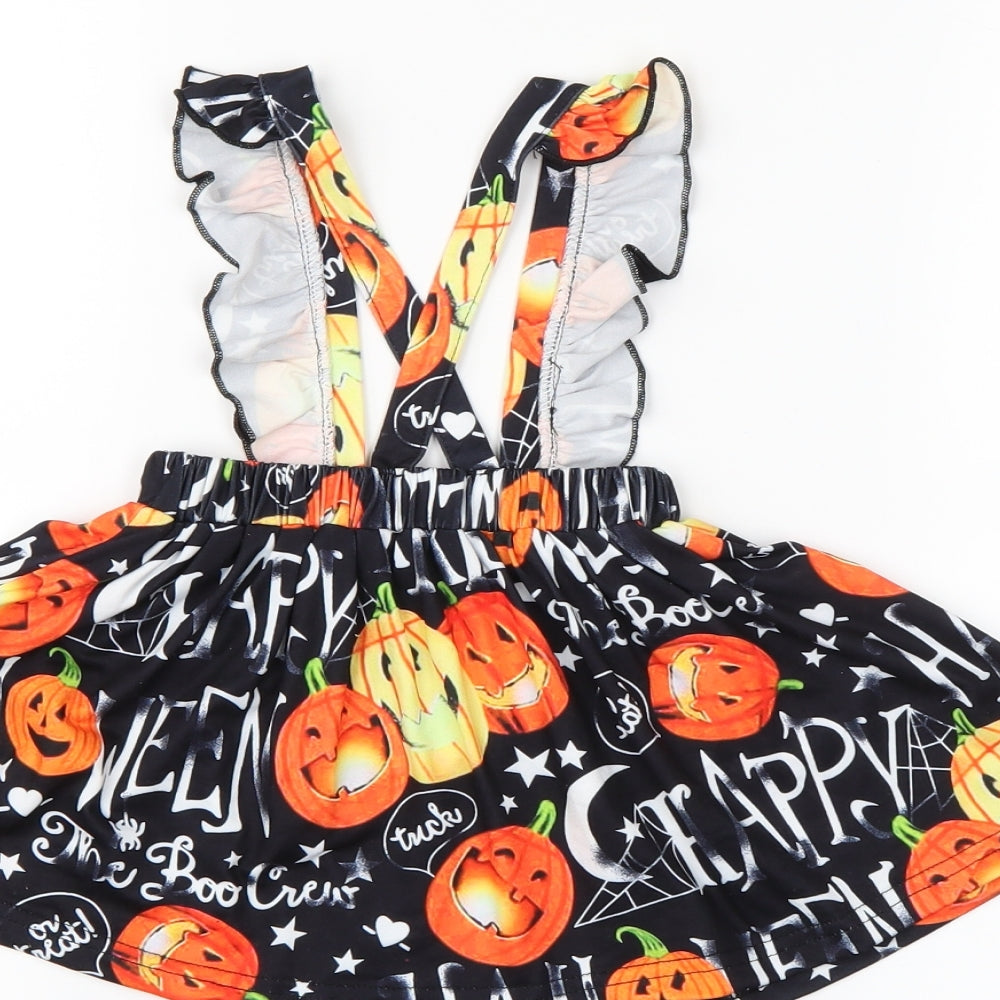 Preworn  Black   A-Line Skirt Size 9-12 Months  - Halloween