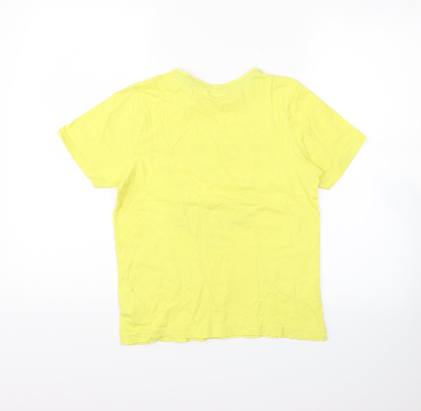 Nickelodeon Boys Yellow   Basic T-Shirt Size 10-11 Years  - spongebob
