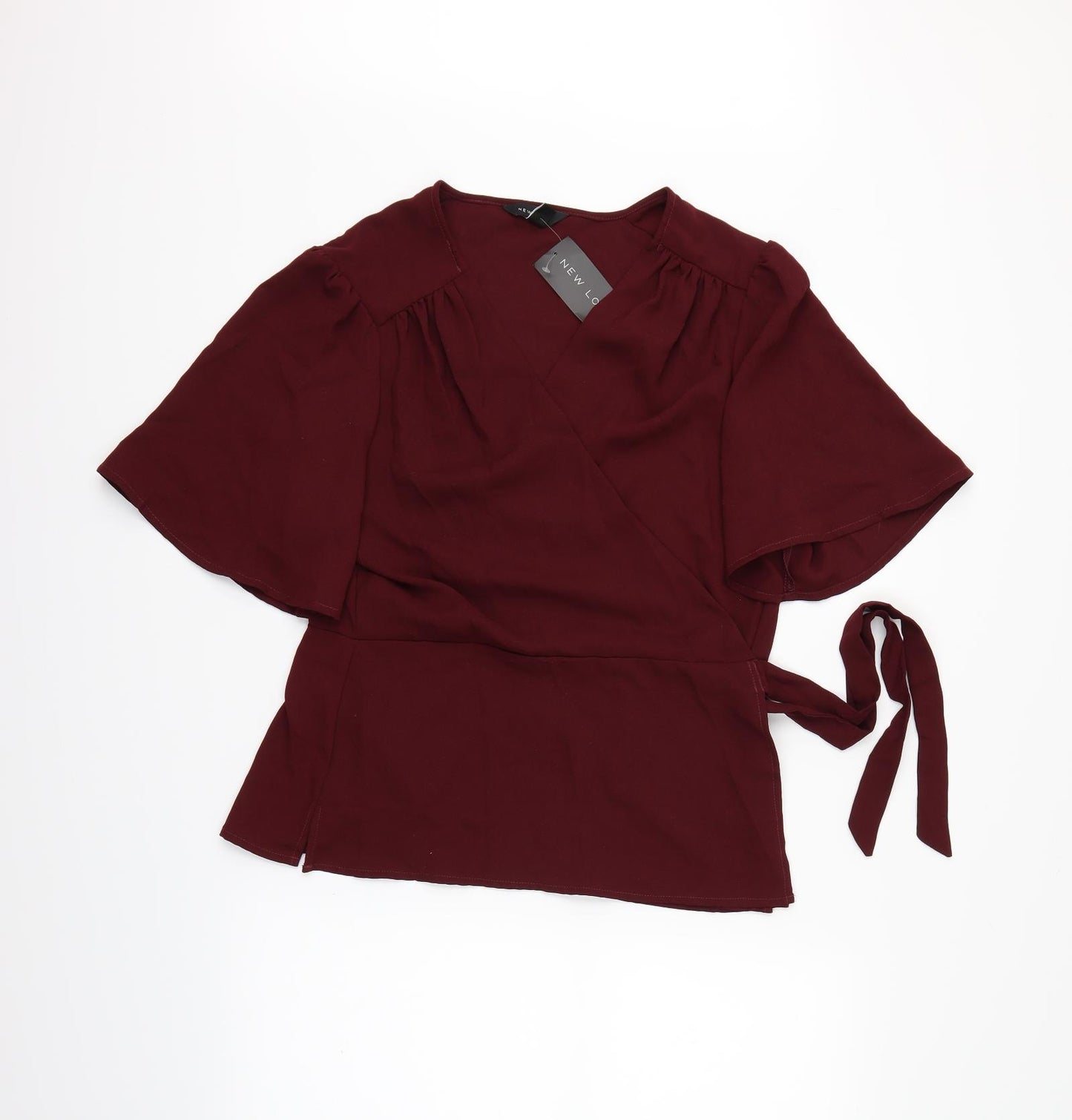 newlook Womens Red   Wrap Blouse Size 18