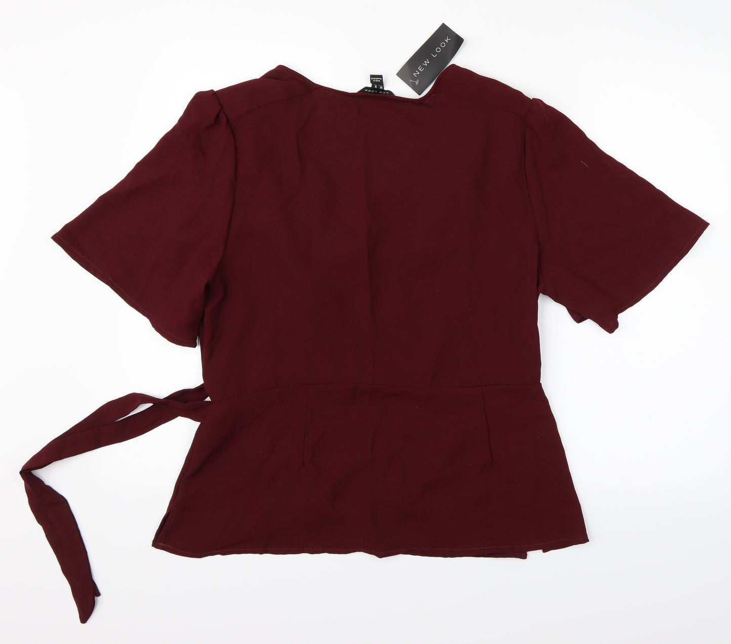 newlook Womens Red   Wrap Blouse Size 18