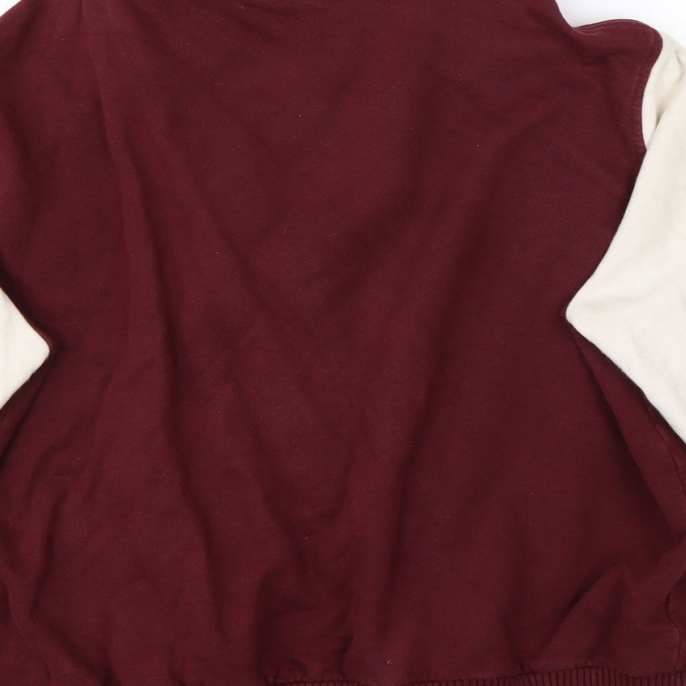 Topshop Womens Red   Bomber Jacket Jacket Size 16