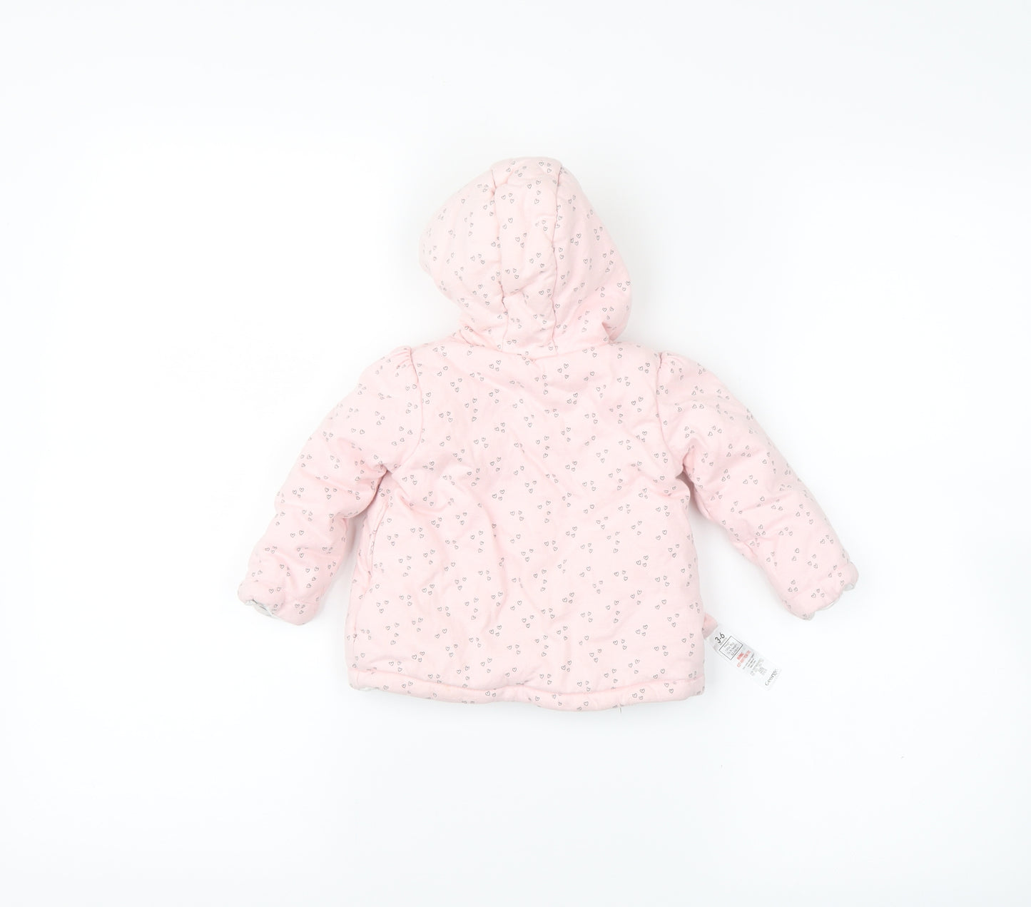 George  Pink Floral  Basic Coat Coat Size 3-6 Months