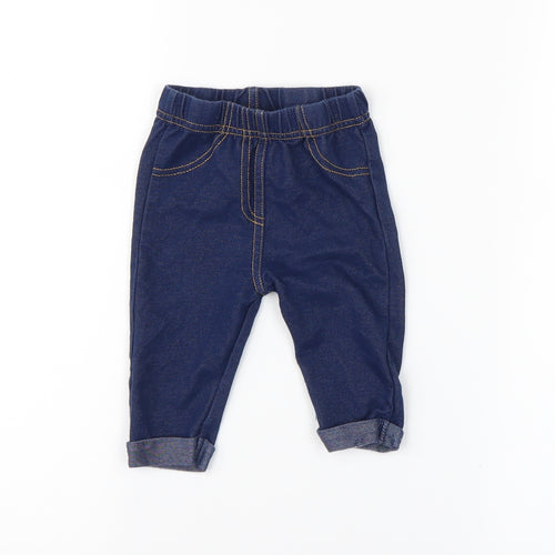 Preworn  Blue   Capri Leggings Size 3-6 Months
