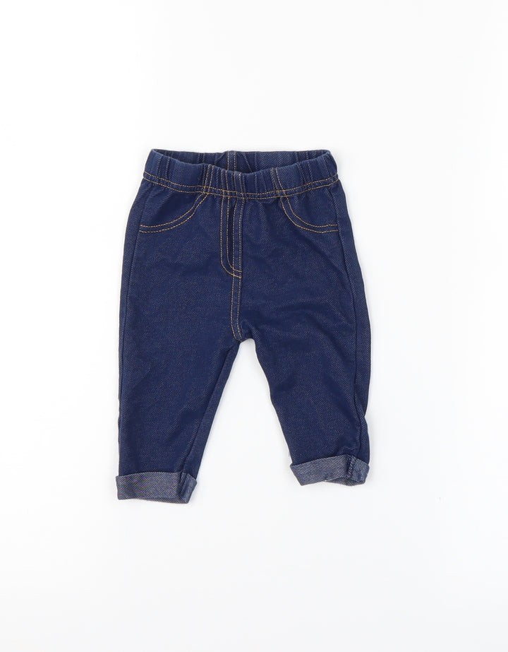 Preworn  Blue   Capri Leggings Size 3-6 Months